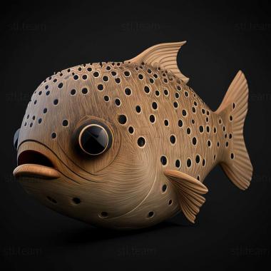 3D model Shubunkin fish (STL)